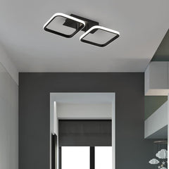 2 Square Flush Mount Ceiling Light for Living Room Acrylic LED Baby Kids Lights