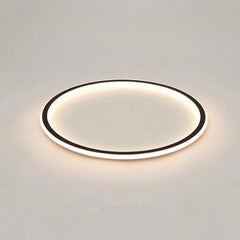 Circular Flush Mount Ceiling Light Minimalist Acrylic Metal Silica Gel LED Light