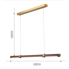 Mini Retro Metal Wood Chandelier Island Kitchen Dining Room Ceiling Light