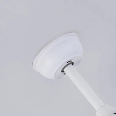 4 Blades White Retractable Ceiling Fan with Light