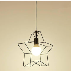 Minimalist Industrial Star Pendant Light Metal Pendant Lighting